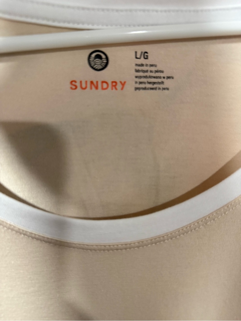 Sundry Ringer Scoop Neck T-Shirt - Picture 5 of 5